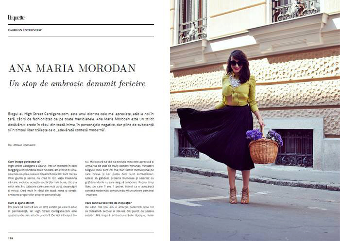 2013, March - Etiquette - Ana Morodan 1