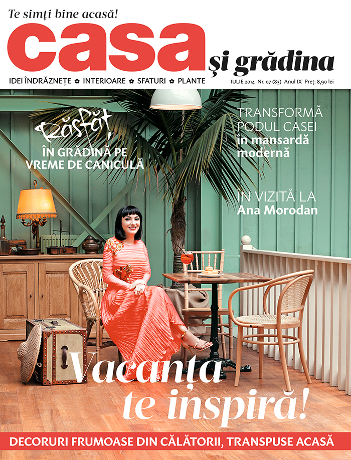 Ana on the cover of Casa si Gradina